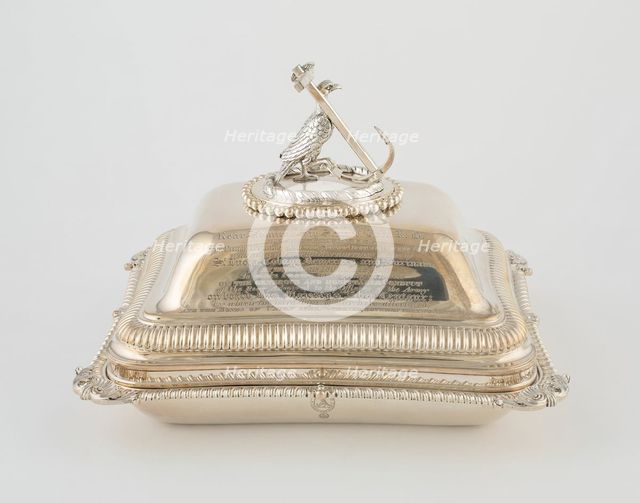 Entree Dish with Cover from the Hood Service, London, 1806/07. Creator: Paul Storr.