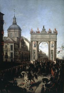 Entry in madrid Alfonso XII, King of Spain (1857-1885)