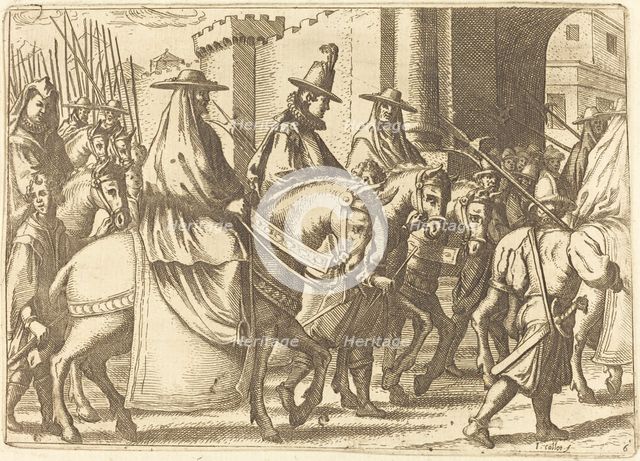 Entry Into the Town of Ferrara, 1612. Creator: Jacques Callot.