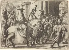 Entry into Ferrara [recto], 1612. Creator: Jacques Callot