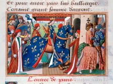 Entry of Charles VII into the city of Paris, 12 November 1437, (c1484)