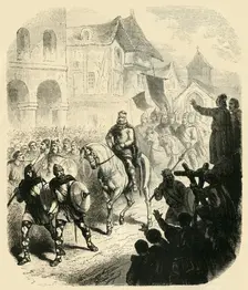 Entry of Charles Martel into Paris, After Defeating the Saracens (732AD),1890. Creator: Unknown