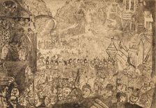 Entry of Christ into Brussels, 1898. Creator: James Ensor
