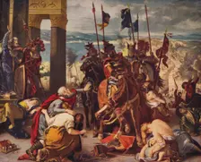 Entry of Crusaders into Constantinople 1840, (c1915). Artist: Eugene Delacroix