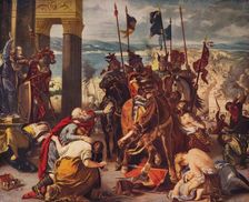 Entry of Crusaders into Constantinople 1840, (c1915). Artist: Eugene Delacroix