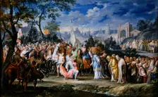 Entry of Alexander the Great into Babylon 331 BC, (18th century). Artist: Johann Georg Platzer
