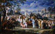 Entry of Alexander the Great into Babylon 331 BC, (18th century). Artist: Johann Georg Platzer