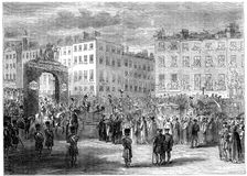 Entry of King George IV into Dublin, 1820s.Artist: Pearson