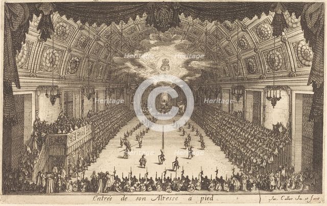 Entry of His Highness on Foot, 1627. Creator: Jacques Callot.