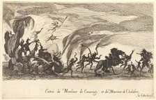 Entry of M. de Couvonge and M. de Chalabre, 1627. Creator: Jacques Callot