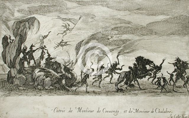 Entry of M. de Couvonge and M. de Chalabre, 1627. Creator: Jacques Callot.