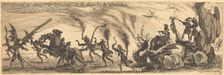 Entry of M. de Couvonge and M. de Chalabre [extra plate], 1627. Creator: Jacques Callot