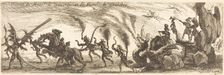 Entry of M. de Couvonge and M. de Chalabre [extra plate], 1627. Creator: Jacques Callot