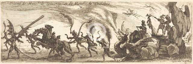 Entry of M. de Couvonge and M. de Chalabre [extra plate], 1627. Creator: Jacques Callot.