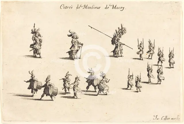 Entry of M. de Macey, 1627. Creator: Jacques Callot.