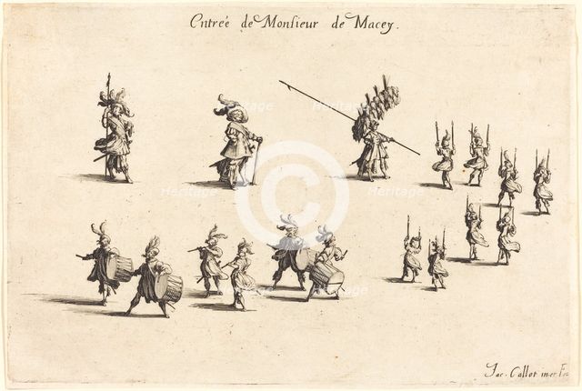 Entry of M. de Macey, 1627. Creator: Jacques Callot.