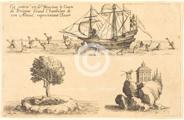 Entry of M. le Comte de Brionne, Grand Chamberlain of His Highness,Representing Jason, 1627. Creator: Jacques Callot.