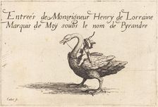 Entry of Monseigneur Henry de Lorraine, Marquis de Moy, under the Name of Pirandre, 1627. Creator: Jacques Callot