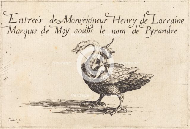 Entry of Monseigneur Henry de Lorraine, Marquis de Moy, under the Name of Pirandre, 1627. Creator: Jacques Callot.