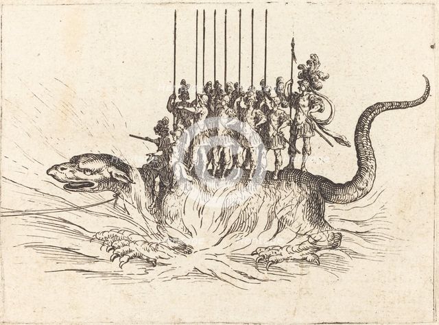 Entry of Monseigneur Henry de Lorraine, Marquis de Moy, under the Name of Pirandre, 1627. Creator: Jacques Callot.