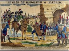 Entry of Napoleon in Madrid , engraving by Jean Charles Pellerin