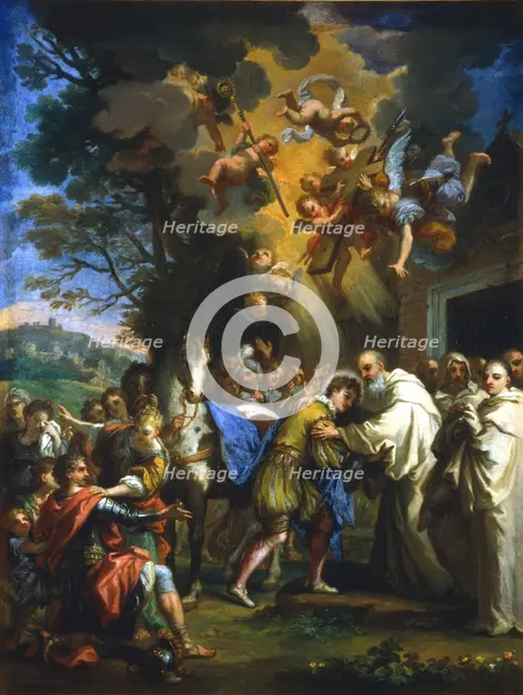 'Entry of St Bernard into the City', c1630-1679. Artist: Unknown