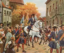 Entry of Prince Leopold I into Dessau after the War of the Spanish Succession, 1712, (1936). Creator: Unknown