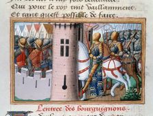 Entry of the Bourguignons to Paris, May 1418, (1484)