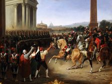 Entry of the French Army in Rome, February 15, 1798, 1834