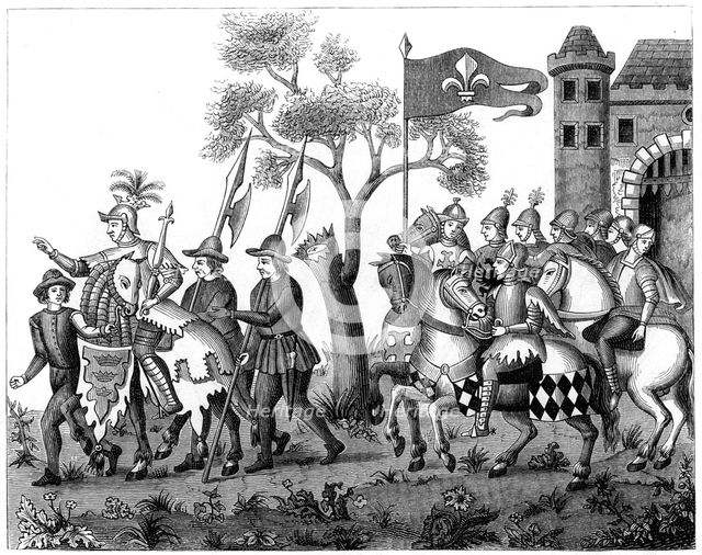 Entry of the King of Epinette, 16th century (1849). Artist: Unknown