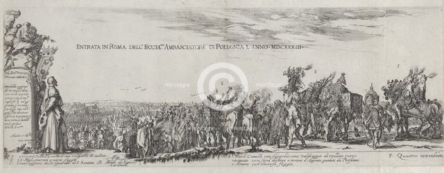 Entry of the Polish Ambassador into Rome, 1633. Creator: Stefano della Bella.