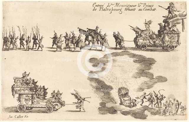 Entry of the Prince of Pfaltzbourg, 1627. Creator: Jacques Callot.