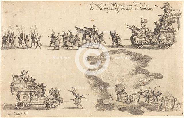 Entry of the Prince of Pfaltzbourg, 1627. Creator: Jacques Callot.