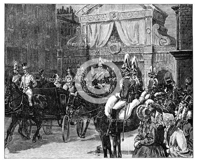 Entry of the Princess Alexandra into London, late 19th century. Artist: Unknown