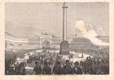Entry of the Princess Dagmar of Denmark into St. Petersburg on 23 September 1866, 1866. Creator: Gamborg, Knud (1828-1900)