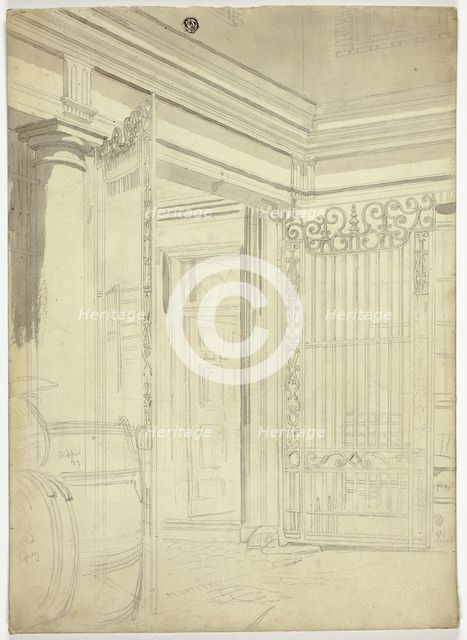 Entryway with Open Gate, n.d. Creator: Unknown.