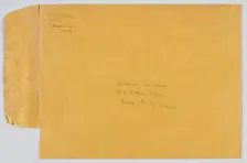 Envelope addressed to Maxine Sullivan, July 7, 1983. Creator: Unknown