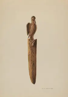 Envelope Opener, c. 1939. Creator: Walter W. Jennings