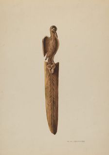 Envelope Opener, c. 1939. Creator: Walter W. Jennings