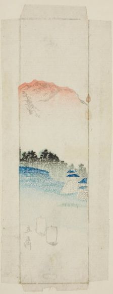Envelope with landscape, n.d. Creator: Ando Hiroshige