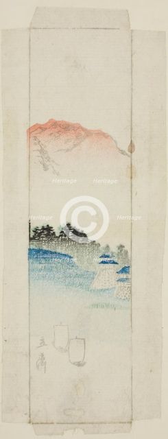 Envelope with landscape, n.d. Creator: Ando Hiroshige.