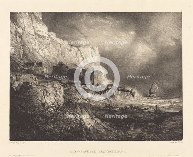 Environs de Dieppe, 1832. Creator: Eugene Isabey.