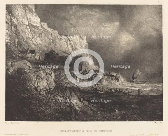 Environs de Dieppe, 1833. Creator: Eugene Isabey.