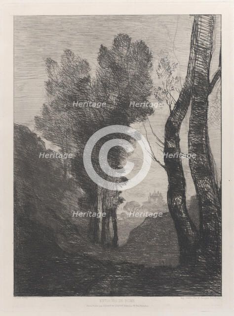 Environs de Rome, 1866. Creator: Jean-Baptiste-Camille Corot.