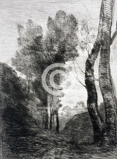 Environs de Rome, 1866. Creator: Jean-Baptiste-Camille Corot.
