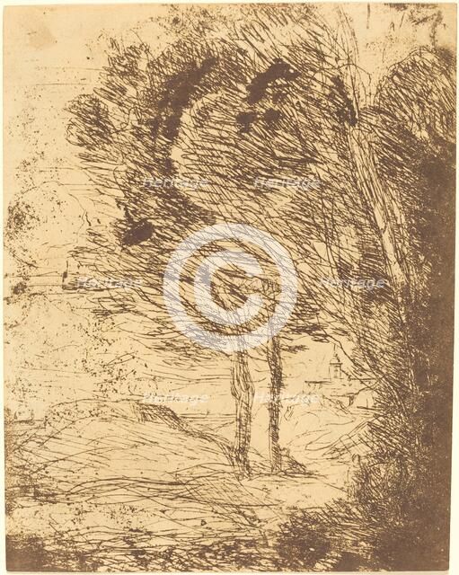 Environs of Genoa (Environs de Genes), 1860. Creator: Jean-Baptiste-Camille Corot.