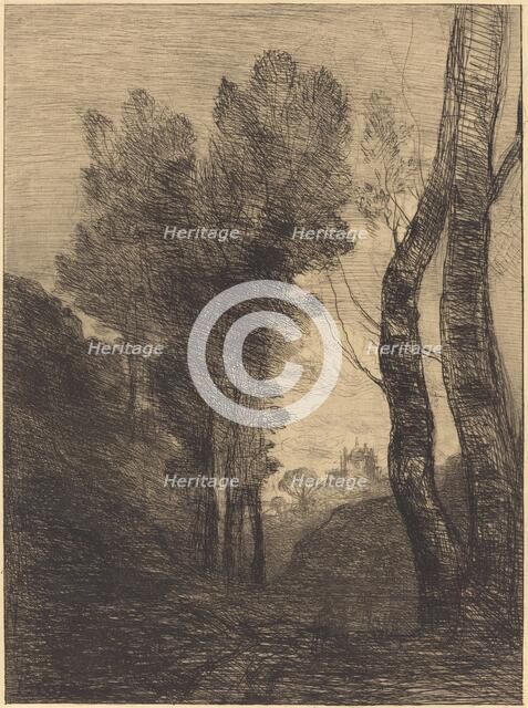 Environs of Rome (Environs de Rome), 1866. Creator: Jean-Baptiste-Camille Corot.