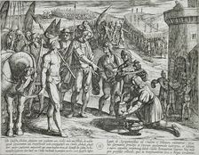 Envoys from Cologne Bring Presents to Civilis, Publshed 1612. Creator: Antonio Tempesta