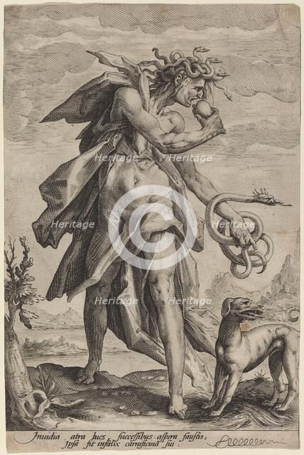 Envy, c. 1587. Creator: Jacob Matham.