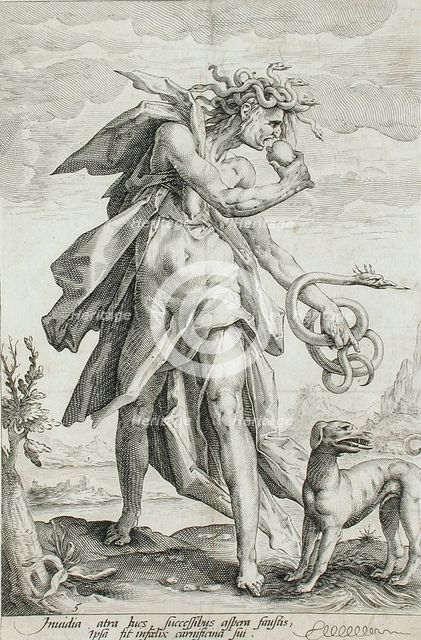 Envy, c1587. Creator: Jacob Matham.